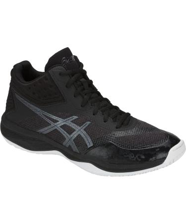 ASICS Men's Netburner Ballistic FlyteFoam Mid Top Volleyball Shoes - Size 8.5 Black/Black - Buy Online on GoSupps.com