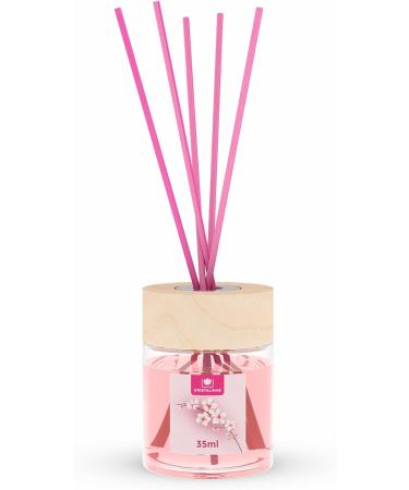 Cristalinas 35ml Cherry Blossom Air Fresheners for Home - Reed Diffusers for home - Home Fragrance Lasts upto 8 weeks - Room Diffuser Sticks with Coloured Fragrance Oil (Pack of 2) 35ml (Pack of 2) - Buy Online on GoSupps.com