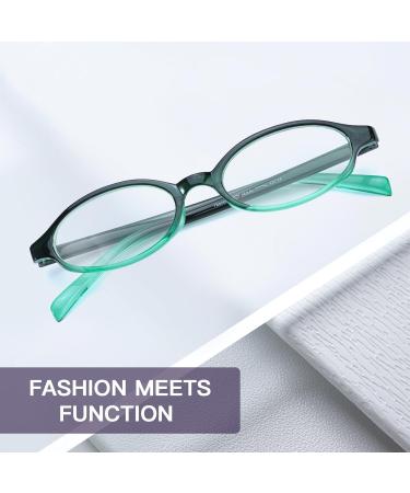 Retro Oval Fashion Glasses for Women - Y2K Style Fake Clear Blue Light Blocking | IF13140-04 - Buy Online on GoSupps.com