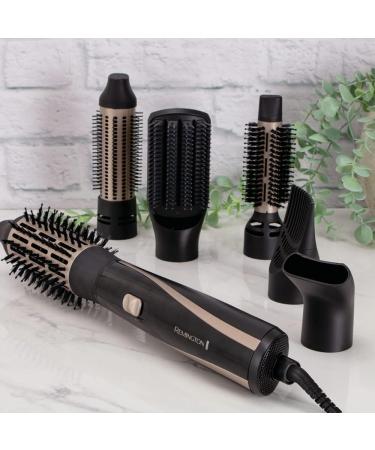Remington Warm Air Brush AS7700 | 1200W Blow Dry & Style with 6 Attachments for Curls Volume & Smooth Hair | International Shipping Available - Buy Online on GoSupps.com