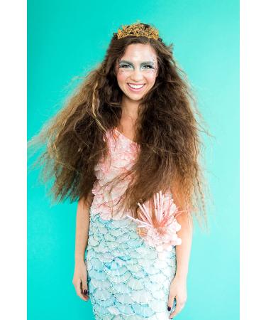 Vofler Gold Crown: Baroque Vintage Dragonfly Flower Tiara for Women - Bridal Queen Princess Headpiece with Coral Crystal Rhinestones - Buy Online on GoSupps.com