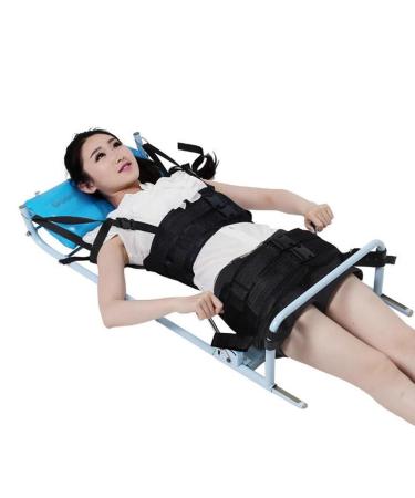 Portable back-lende vertebrae traction device for the bed stretching device for stretching the cervical spine for home use can be set according to your body size (a)