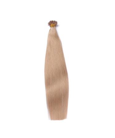 Buy #101 Middle Blond Ash Keratin Bonding Hair Extensions - 60cm U-Tip - 100 Strands - 100% Remy Real Hair - Premium Quality by Novon - Fast International Shipping - Buy Online on GoSupps.com
