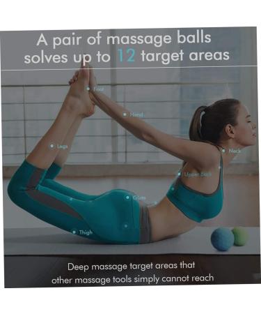Toddmomy 3 STK Silicone Massage Balls - Trigger Point Roller for Yoga & Mobility | Deep Tissue Myofascial Fitness Pebbles - International Shipping Available - Buy Online on GoSupps.com