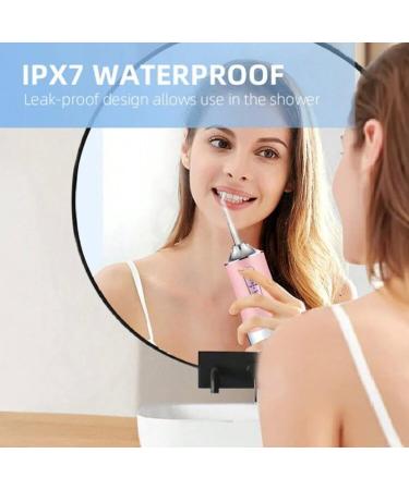 Buy 1PC Portable Electric Water Dental Flosser in Pink | Oral Irrigator with 4 Nozzles for Enhanced Oral Care - International Shipping Available - Buy Online on GoSupps.com