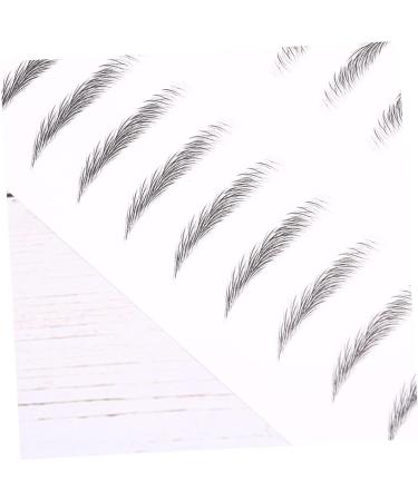 NOLITOY 2 Pairs Hair- Eyebrows Authentic Eyebrows Artificial Eyebrow Patch Eyebrow Stickers Disposable 3d 21.00X15.00X0.01CM Black - Buy Online on GoSupps.com