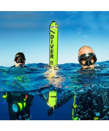 Keenso 6FT High Visibility Inflatable Diving Buoy - Yellow | Dive Marker Buoy Accessories - Buy Online on GoSupps.com