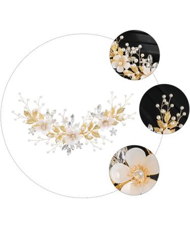 FRCOLOR Rhinestone Pearl Hair Comb Combs for Women Rhinestone Hair Clip Crystal Hair Accessories French Hair Pin Wedding Hair Clip Tiara Bridal Headdress Bride Loose Hair Rhinestones White - Buy Online on GoSupps.com