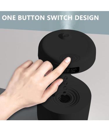 TVACHI USB Air Humidifier with LED Display - 800ml Desktop Anti-gravity Design - Power-off Protection - Ideal for Bedroom and Living Room - Black - Buy Online on GoSupps.com