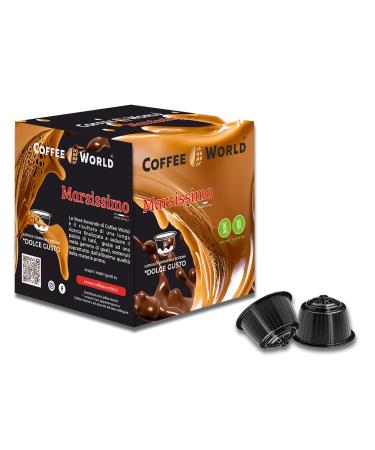 Coffee World COFFEE WORLD 30 capsules compatible with Nescaf * Dolce Gusto * coffee machines Nuttissimo flavor (3 boxes of 10 x 13g capsules)
