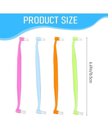 Orthodontic Braces Toothbrush Set - Double-Ended Interspace & Tuft Brushes for Detail Cleaning | 4 Pcs Small Soft Bristle Heads - Buy Online on GoSupps.com