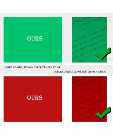 SAKOLLA 10Pcs Christmas Gel Filter - Red/Green Transparent Film 8.5 x 11 Inches Colored Overlays for Outdoor Lighting - Christmas Landscape Decoration - Buy Online on GoSupps.com