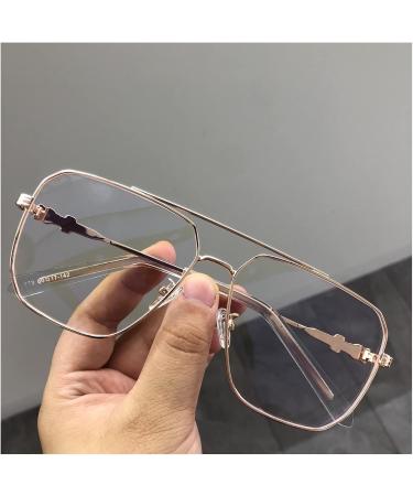 Zjdydy Anti-Blue Reading Glasses for Women - Stylish Double Jet Frames Large Size +1.0 Perfect for Street Shooting - Buy Online on GoSupps.com