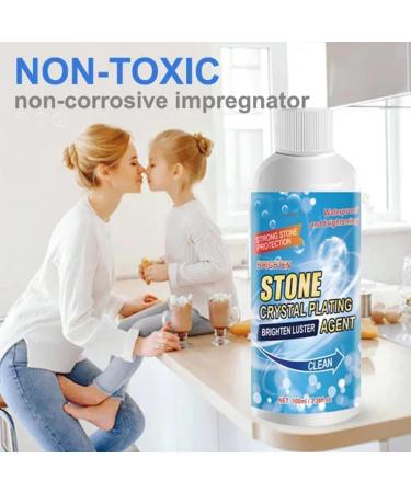 Stone Crystal Plating Agent Stone Nano Crystal-Plating Agent Stone Crystal Plating Brighten Luster Agent Crystal Stone & Marble Cleaning Agent Stone Polishing and Coating Agent (2PCS) - Buy Online on GoSupps.com