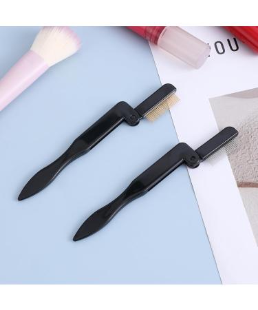 2 Pcs Stainless Steel Folding Eyelash & Eyebrow Comb - Professional Lash Separator Tool for Makeup | International Shipping Available - Buy Online on GoSupps.com