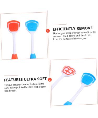 Buy Homsfou 4-Piece Stainless Steel Tongue Cleaning Brush Set - Reusable Nano Toothbrush & Mouthpiece Tongue Brush for Adults | International Shipping - Buy Online on GoSupps.com