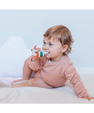 SUAVINEX Silicone Teether for 6+ Months - Flexible & Lightweight Cloud Design in Pink - Safe Teething Ring for Babies - Buy Online on GoSupps.com