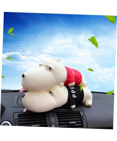 Didiseaon Bamboo Charcoal Dog Plush Cars - Eco-Friendly Auto Air Freshener Toys | Red Cartoon 28cm - Buy Online on GoSupps.com