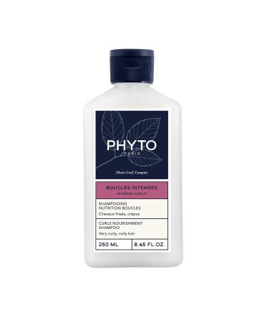 Phyto Paris - Boucles Intenses - Shampooing Nutrition Boucles 250ml - Cheveux Fris s Cr pus 3B 4C - Nourrit - Nettoie en douceur - Red finit les boucles - limine les r sidus coiffants 250 ml (Lot de 1)