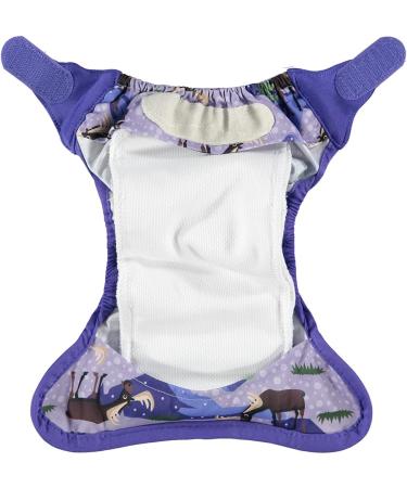 Close Pop-in Premium Bamboo Newborn Cloth Nappy - Soft & Absorbent Reusable with Moose Print - Buy Online on GoSupps.com
