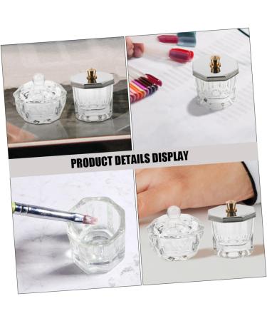 VINTORKY Nail Cup Nail Dish Cup Nail Liquid Holder Acrylic Nail Supplies Dappen Dish for Acrylic Nails Nail Dappen Dish Acrylic Nail Tools Manicure Nail Dish Saucer Cup Toning Glass - Buy Online on GoSupps.com