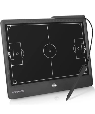 Newnaivete Electronic Football Coach Board - LCD Soccer Tactical Coaching Board with Stylus Pen for Football Coach Marker Training Writing Tablet 12.8 inch Football/Soccer Coaching Board
