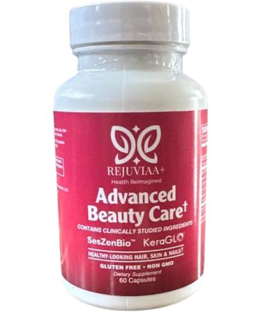 Rejuviaa+ Advanced Beauty Care Dietary Supplement with Sesbania Extract Hydrolyzed Keratin Fo-ti and Hyaluronic Acid 60 Capsules - Buy Online on GoSupps.com