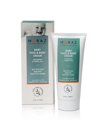 Moraz Baby Face and Body Cream - Soothing Baby Skin Care with Jojoba Oil | 3.4 oz - Prevent Dry Skin & Irritation - Buy Online on GoSupps.com