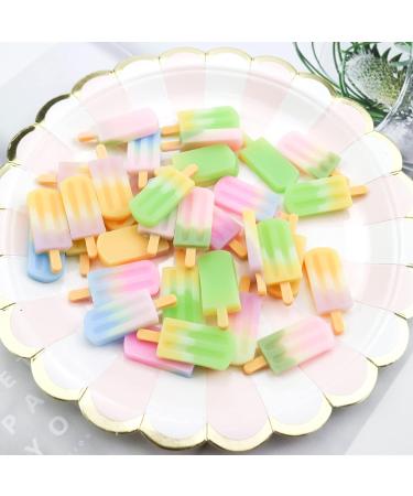 40 PCS 3D Ice-Lolly Resin Charms for DIY Crafts - Assorted Beads for Scrapbooking, Phone Case Decor, and Jewelry Making - Buy Online on GoSupps.com