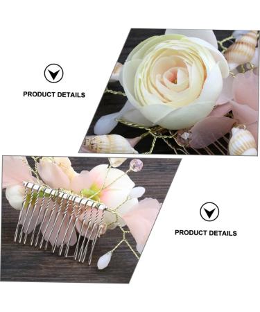 DOITOOL Bridal Hair Comb Hanfu Headwear Womens Hair Clips Hair Rhinestone Flower Hair Insert Comb Prom Hair Accessories Tiara Wedding Flowers Bride Zircon Pink The Flowers - Buy Online on GoSupps.com