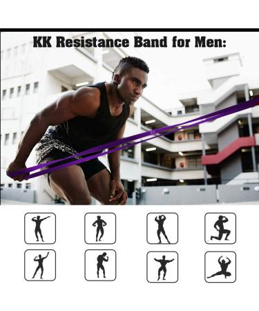 KK Pull Up Resistance Bands - Purple (35-75 lbs) | Workout Bands for Men and Women | Home Gym, Yoga, Physical Therapy - Buy Online on GoSupps.com
