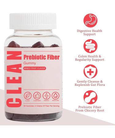 JINMAO Clean Fiber Gummies for Men Clean Prebiotic Fiber Gummy Supplement Digestive Gut Health 60 Gummies - Buy Online on GoSupps.com