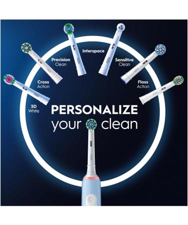 Oral-B Pro 3 Electric Toothbrush - Christmas Gift for Him or Her | 3 Modes, Teeth Whitening, 2 Pin UK Plug | Blue Cross Action - Buy Online on GoSupps.com