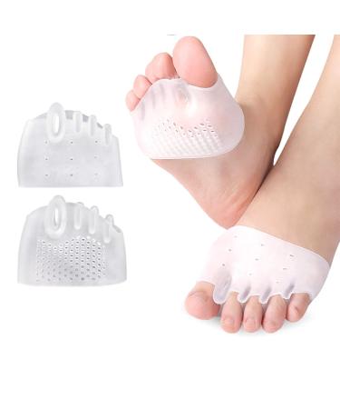 Bunion Corrector Tailors Bunion Corrector Silicone Forefoot Pads Toe Separator Cushion Pad Pain Relief Shoes Insoles Finger Toe Hallux Valgus Corrector Gel Pads Foot Care A 2Pcs 1Pair Protect Toe A 2PCS 1pair
