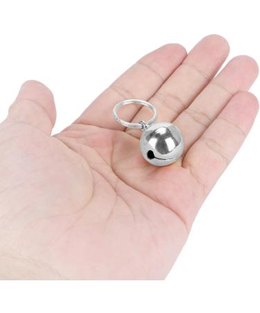 Crisp Sound Round Charm Extra Loud Pair of Cat & Dog Brass Portable Bells Collar Charm Bells for Save Birds & Wildlife silver - Buy Online on GoSupps.com