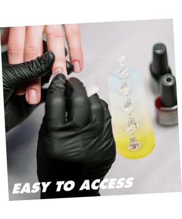 GOOHOCHY 1 Set nail practice holder gradient rainbow nail stan nail tips practice rack beauty nail holders acrylic trays for display nail stands for nail painting Fixture cosmetic plastic Yellow Blue 12.8x3.7cm - Buy Online on GoSupps.com