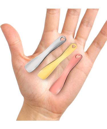 WLLHYF 3 PCS Metal Cosmetic Spatula Stick Set for Skincare - Beauty Spa Spoon for Facial Cream Mask Mixing - Buy Online on GoSupps.com