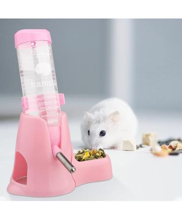 Diyife 125ml Hamster Water Bottle | Non-Drip Guinea Pig & Small Animal Dispenser - Pink - Buy Online on GoSupps.com