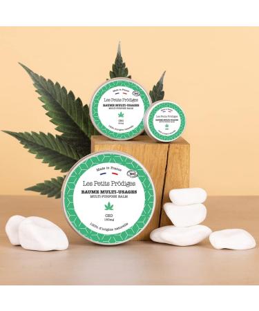 Multi-Purpose CBD Balm 30ml - Nourishing Body Face Lips and Hair Care - 100% Natural - Made in France - All Skin Types - Certified ORGANIC - Recyclable Packaging - LES PETITS PRODIGES - Buy Online on GoSupps.com