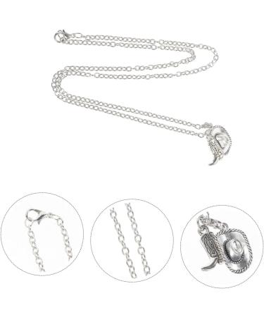Yardenfun Cowboy Themed Pendant Necklace Hanging Ornament Funny Necklace for Alloy Jewelry Pendant Necklace Creative Necklace Unique Pendant for Necklace Party Favors - Buy Online on GoSupps.com
