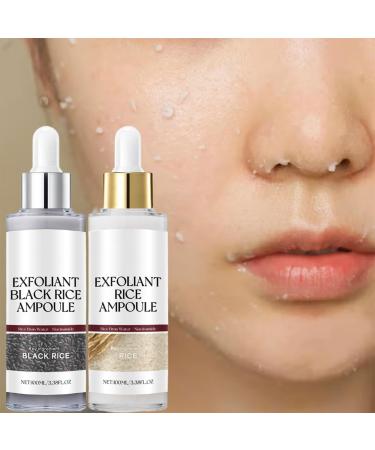 Lumeva Peel Shot 2pcs Lumeva Visage Point Noir Peel Shot Glow Ampoule Exfoliante Peels Shot Exfoliant Visage Cor En S Rum Exfoliant Riz Noir & Blanc Nettoyage En Profondeur Des Pores