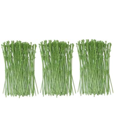 TEHAUX Flower Head Accessory Artificial Flower Stems Artificial Flower Heads 150 Pcs Artificial Rose Flower Faux Flower Stems Faux Floral Stems Artificial Flower Stem Greenx3pcs 33cmx3pcs