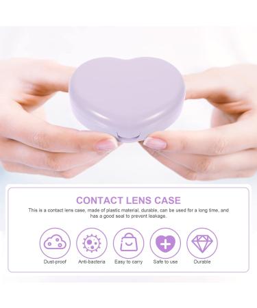 Buy Gleavi Glasses: 3 Sets Contact Lens Container with Mirror - Travel-Friendly Compact Violet Storage Box - Buy Online on GoSupps.com