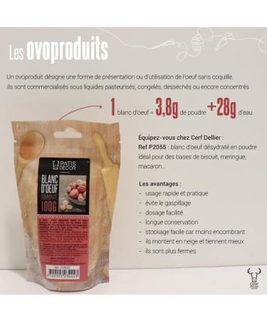 PATISDECOR Egg White Powder 100g - Buy Online on GoSupps.com