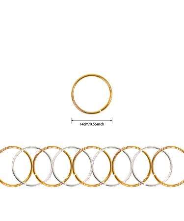 100 Pcs Hair Rings - Braid Rings Hair Loop Clips for Women - Gold & Silver Hair Accessories - Buy Online on GoSupps.com