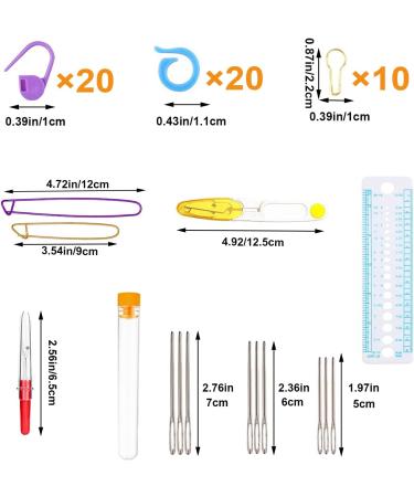 100pcs Crochet Hooks Set with Soft Grip Handles | Complete Crochet Kit for Beginners and Experts | Yarn Knitting Needles and Accessories | Green - Buy Online on GoSupps.com