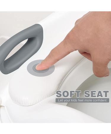 Potty Training Seat with Step Stool Ladder for Toddlers - SKYROKU Comfortable and Safe Potty Seat with Anti-Slip Pads - Grey - Buy Online on GoSupps.com