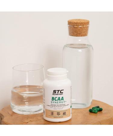 STC NUTRITION - BCAA Synergy+ - Dietary supplement rich in branched amino acids - Increases stress resistance Reduces muscle fatigue - Limits aches and pains - 120 capsules - Buy Online on GoSupps.com