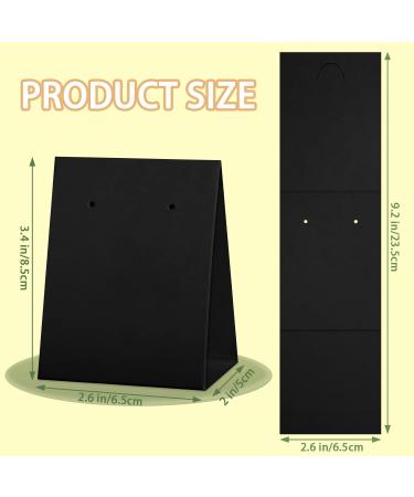 Eersida 100 Pcs Standing Earring Display Cards - Black | Jewelry Packaging for Small Business, DIY Earrings, Retail Show - Shop Now! - Buy Online on GoSupps.com