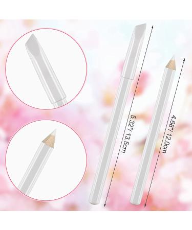 PAGOW 5-Piece White Nail Whitening Pencils Set with Cuticle Pusher - DIY French Manicure Supplies & Nail Art Decoration Tool - Buy Online on GoSupps.com